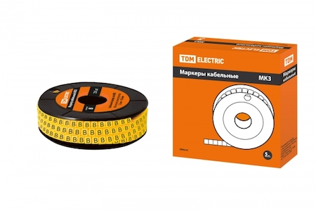 TDM ELECTRIC SQ0511-0062 Маркер МК3 - 6мм символ "В" 350шт/ролл TDM
